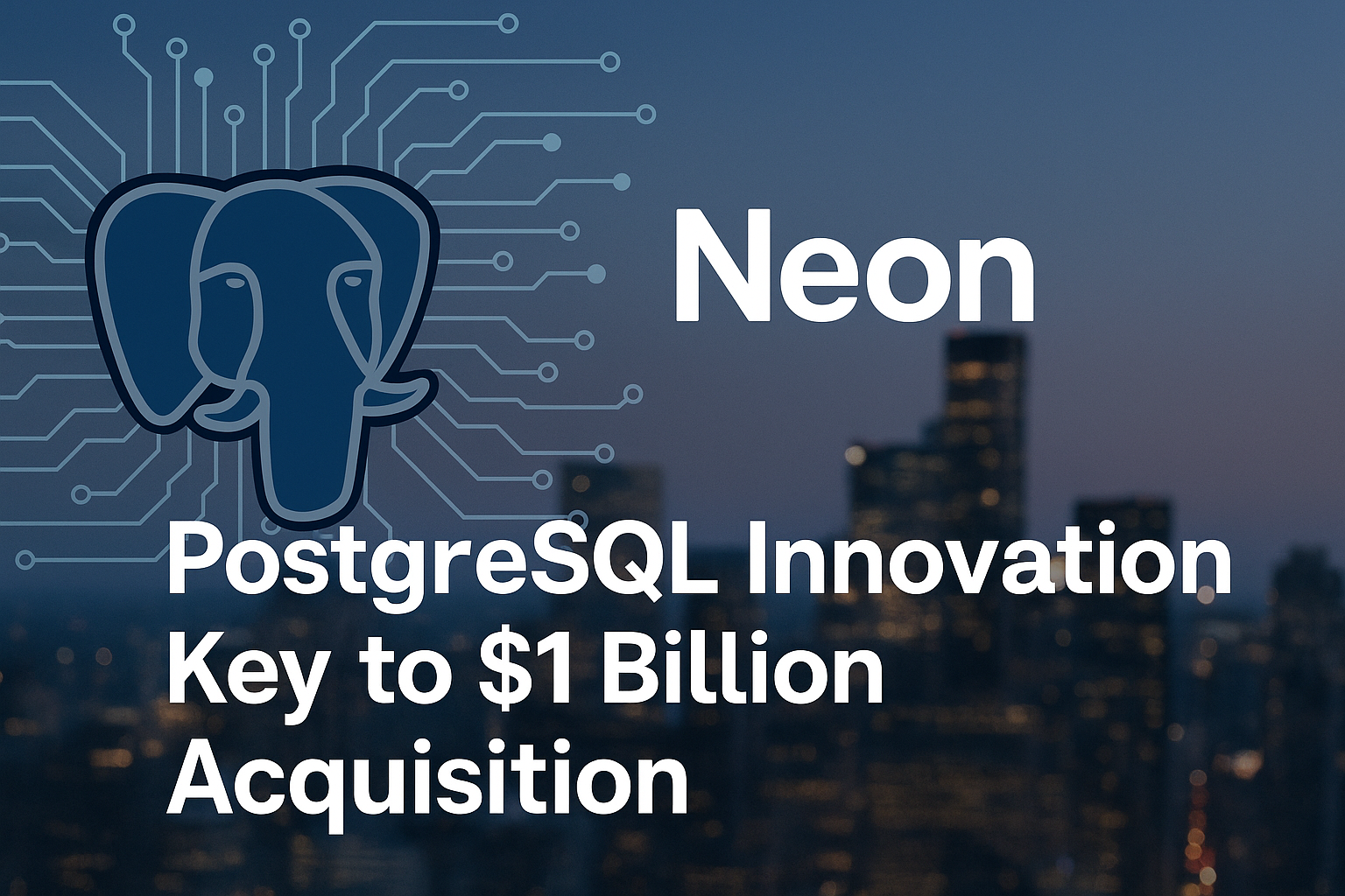 Neon, Stateless Postgres, and the $1 Billion Wake-Up Call for the Database Industry 2 Neon
